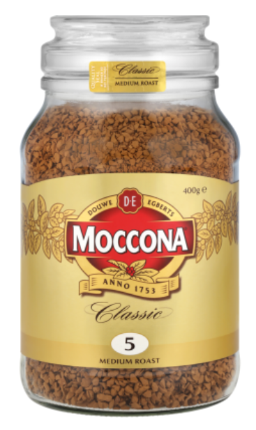 Moccona Classic Medium Roast Instant Freeze Dried Coffee Jar 400g