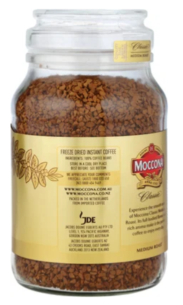 Moccona Classic Medium Roast Instant Freeze Dried Coffee Jar 400g