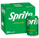 Sprite Natural Flavour Soft Drink Cans 24 x 330ml