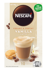 Nescafe Vanilla Latte Coffee Sachets 10pk