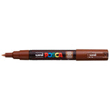 Uni Posca Marker 0.7mm Ultra-Fine Round Tip Brown PC-1M - Cafe Supply