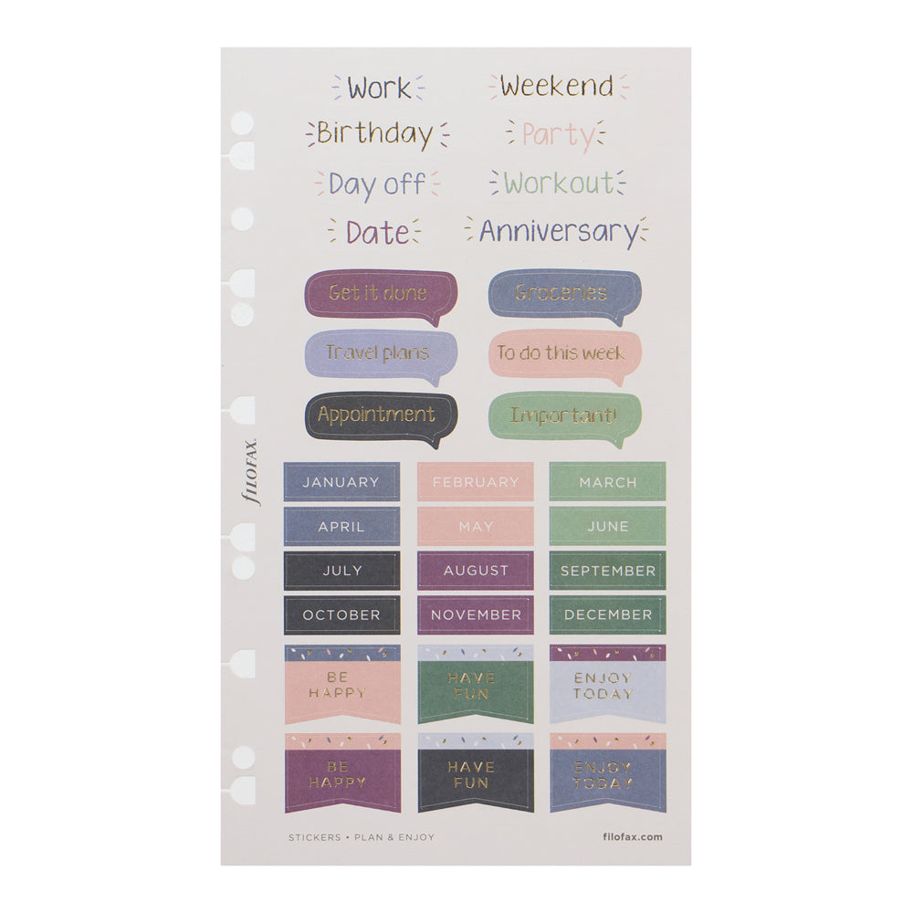 Filofax Garden Stickers Pack - Cafe Supply