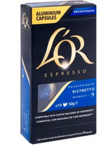 L'OR Espresso Decaffeinato Ristretto Intensity 9 Coffee Capsules 10pk