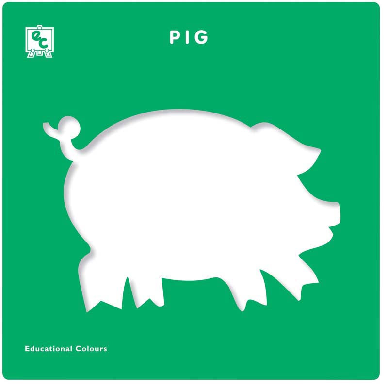 EC Stencil Set Farmyard Set of 6