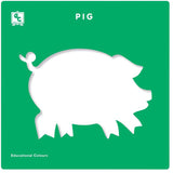 EC Stencil Set Farmyard Set of 6