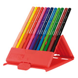 Milan Flexibox Coloured Pencils Triangular Pack 12 Assorted Colours