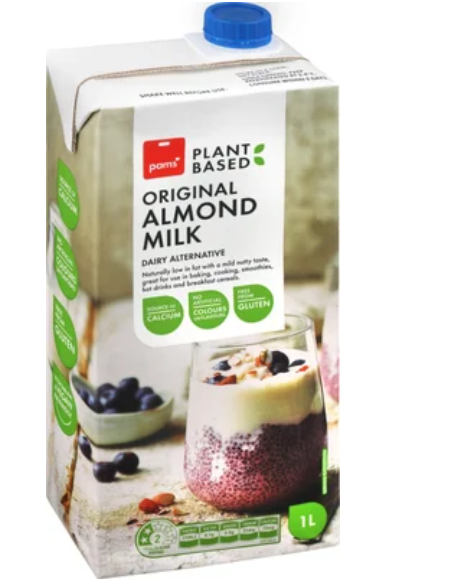 Pams Plant Based Original Almond Milk 1l