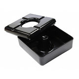 Windless Black Melamine Ashtray