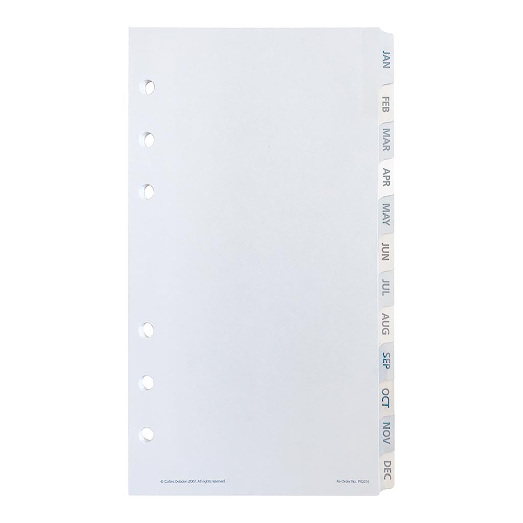 Debden Personal Dayplanner Tabs Jan-Dec