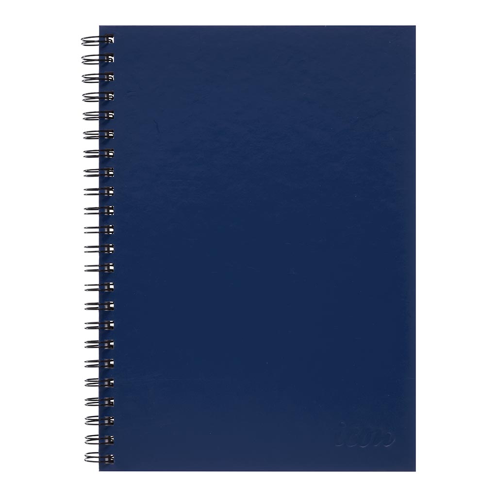 Icon Spiral Notebook A4 Hard Cover Blue 200 pg