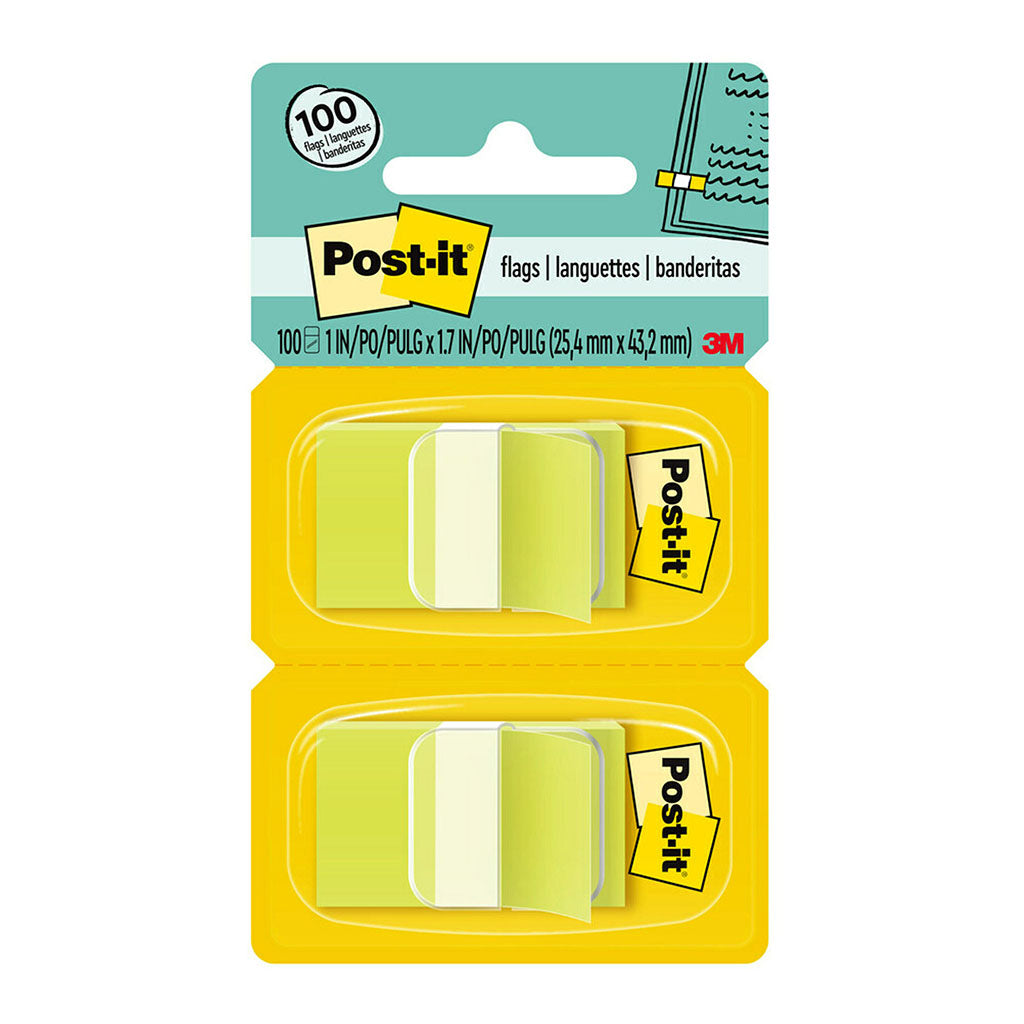 Post-it Flags 680-BG2 25x43mm Bright Green, Pack of 2