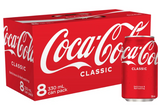 Coca-Cola Soft Drink Cans 8 x 330ml