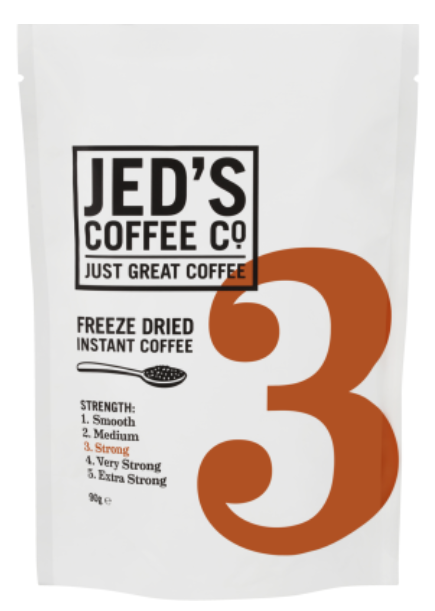 Jed's Coffee Co. #3 Strong Strength Instant Freeze Dried Coffee Refill 90g