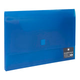 OSC Document Wallet FC Velcro Closure Blue