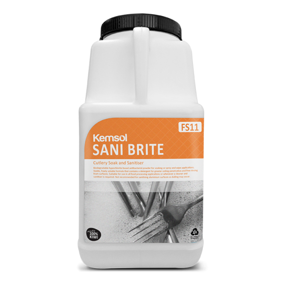 Kemsol Sani Brite Cutlery Soak 4.5kg