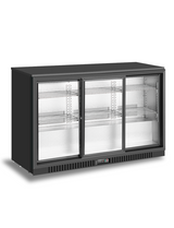 3 sliding doors back bar cooler