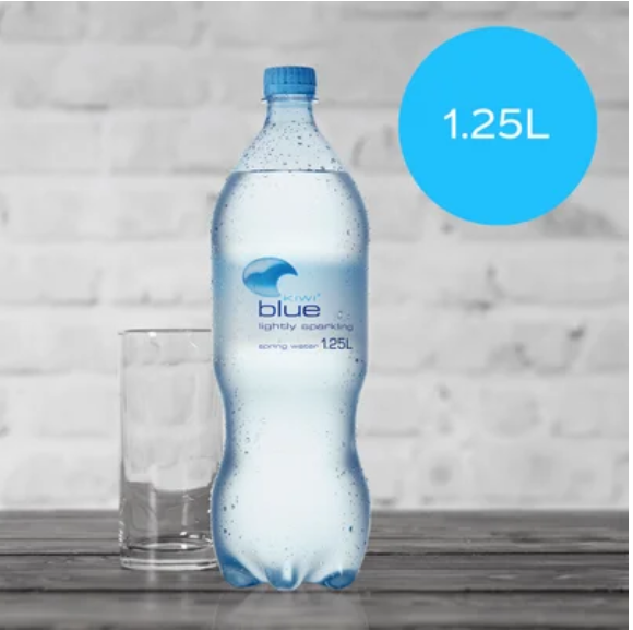 Kiwi Blue Lightly Sparkling Spring Water 1.25l