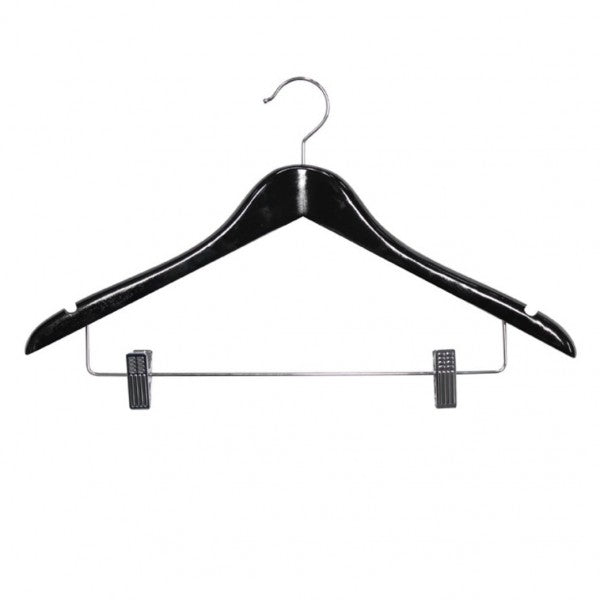 Coat Hanger Female Black with Hook (100)