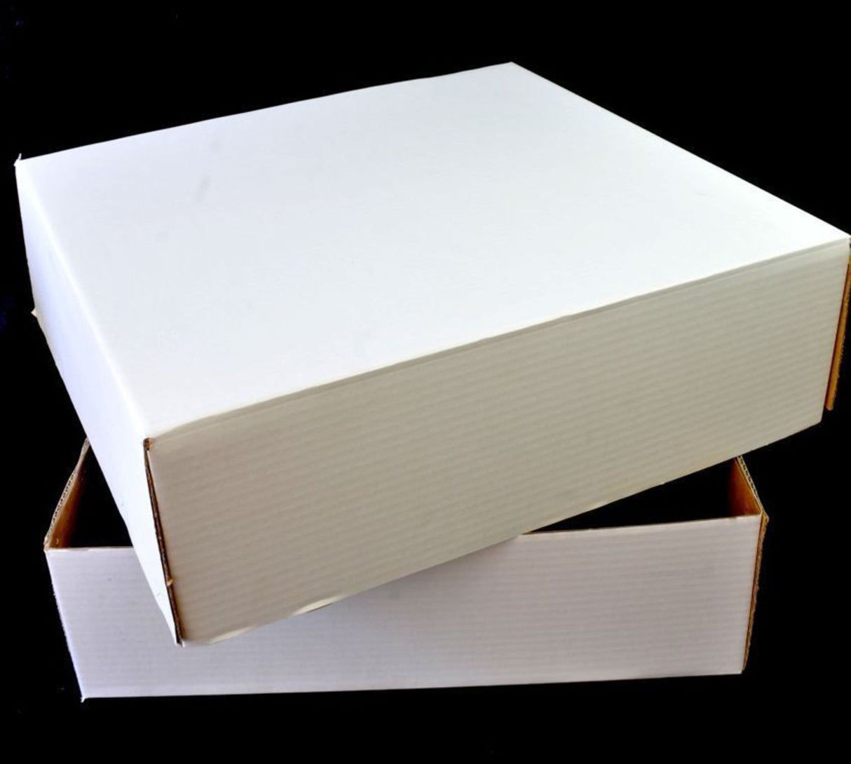 Cake Boxes, 17"x17"x5" (2 Part Base & Lid) - Accommodates 1/2 Slab Block Cake (10)