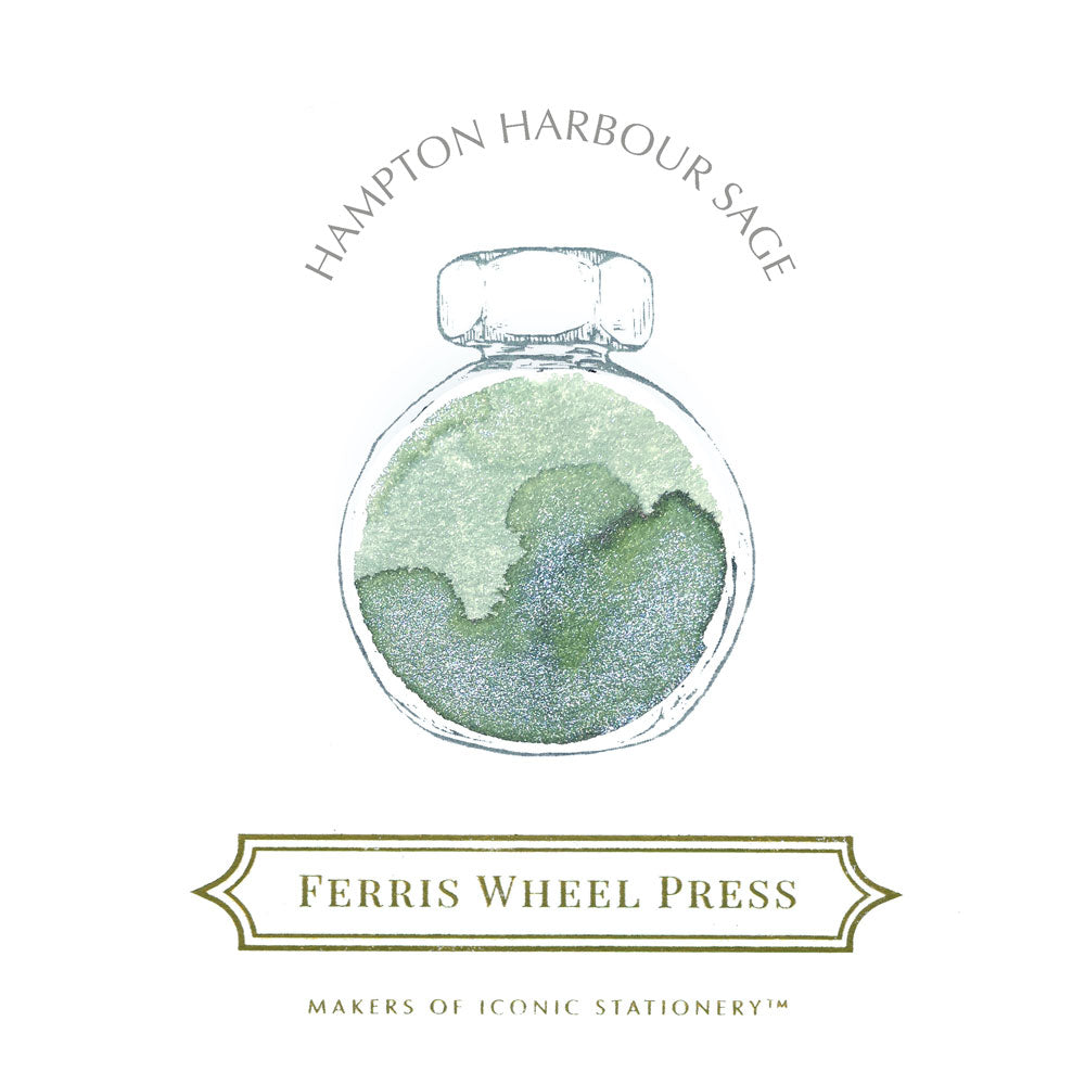 Ferris Wheel Press Fountain Pen Ink Hampton Harbour Sage 38ml