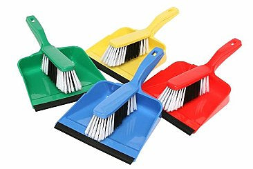 EDCO DUSTPAN & BRUSH SET BLUE