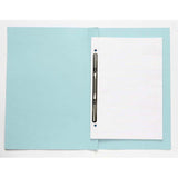 FM File Spring Foolscap Blue Narrow Coloured Manilla Card