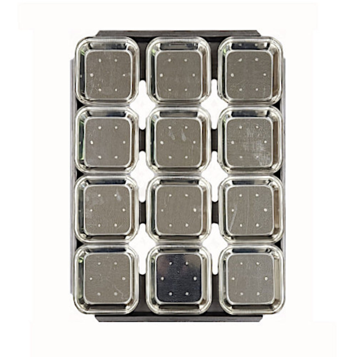 Palletized Pie Tins, (12) Square 108x27mm, Tray size 460X360mm