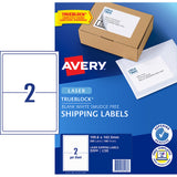 Avery Label L7168-100 2up 100 Sheets Laser 199x143mm - Cafe Supply