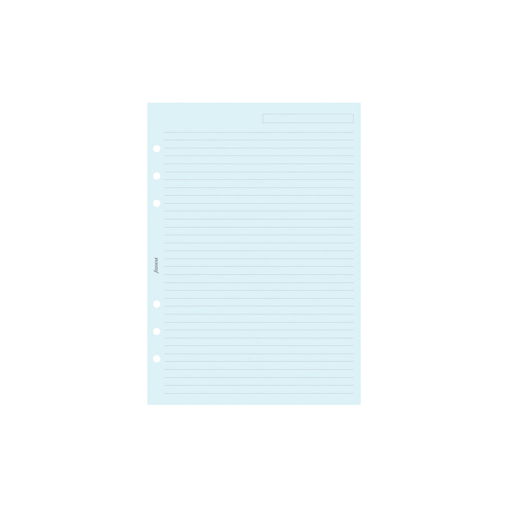 Filofax A5 Blue Lined Notepaper Refill - Cafe Supply