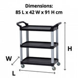 Compass Compact 3 Shelf Utility Cart