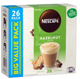 Nescafe Hazelnut Latte Coffee Sachets Value Pack 26pk