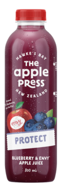 The Apple Press Protect Blueberry & Envy Apple Juice 800ml