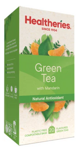 Healtheries Green Tea With Mandarin Tea Bags 20pk