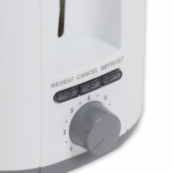 Nero White Toaster 2 Slice 850W