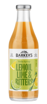 Barker's Lemon Lime & Bitters Soda Syrup 710ml