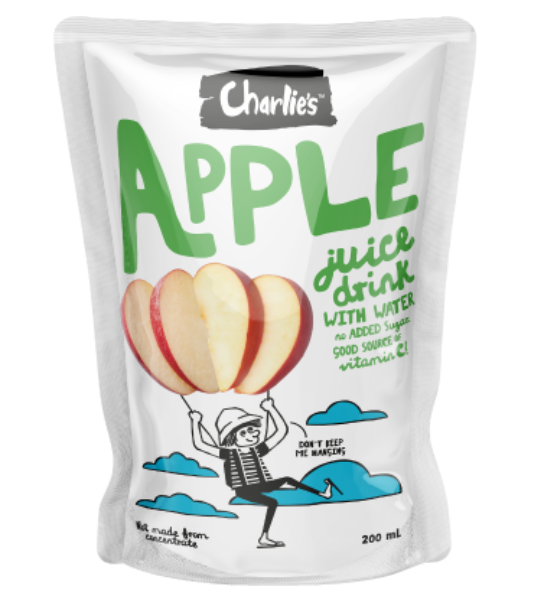 Charlie's Apple Juice Drink With Water 200ml