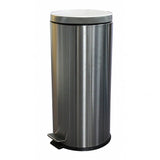 30L Round Stainless Steel Pedal Bin