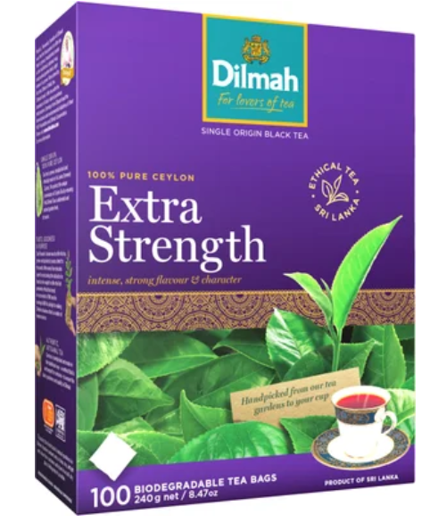 Dilmah Extra Strength Biodegradable Tea Bags 100pk