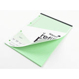 Silvine Tinted Refill Pad A4 8mm Lined with Margin 100 Pages Green - Cafe Supply