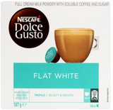 Nescafe Dolce Gusto Flat White Coffee Capsules 16pk