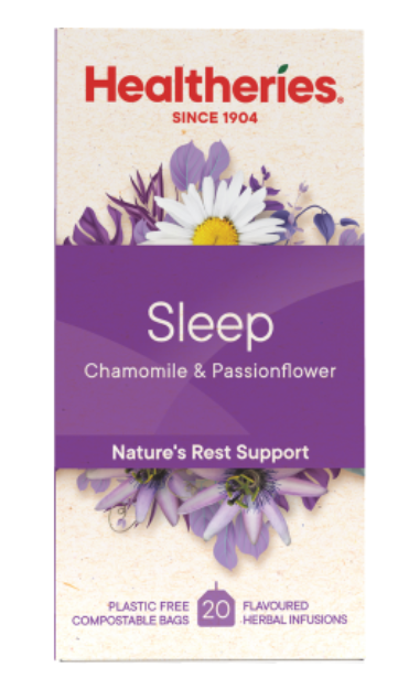 Healtheries Sleep Chamomile & Passionflower Tea Bags 20pk