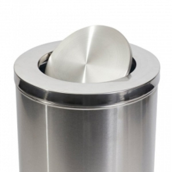 62L Swing Top Stainless Steel Bin