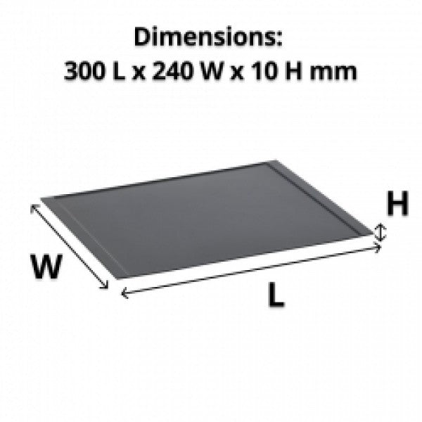 Black Melamine Amenity Tray 300L x 240W