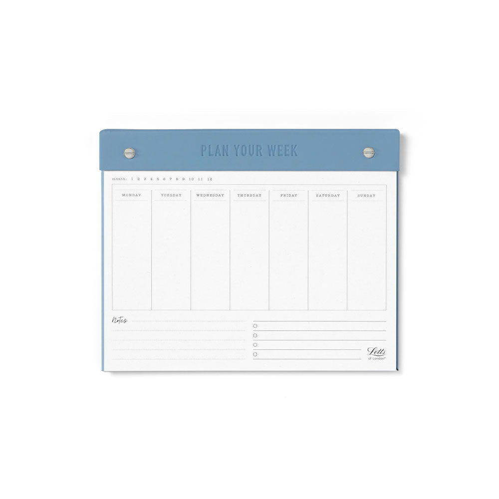 Letts Undated Weekly Planner 250x200mm Conscious Ocean