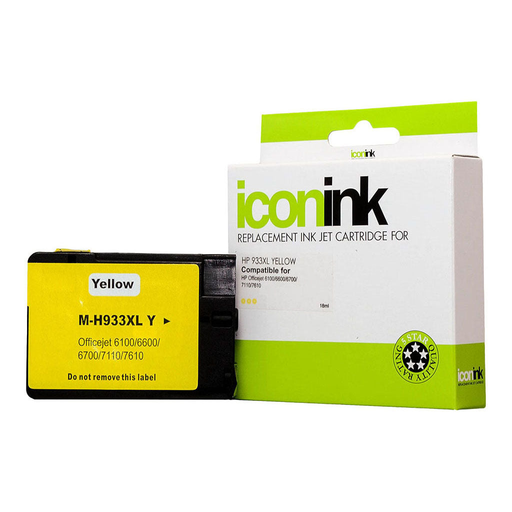 Icon Compatible HP 933 XL Yellow Ink Cartridge (CN056AA