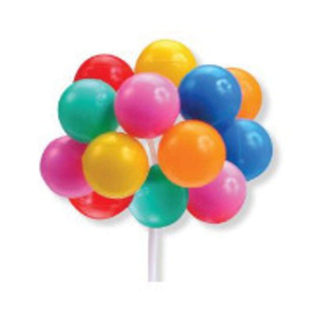 Balloons Pick Multi-Colour 80mm (12)