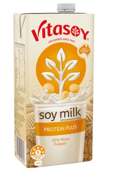 Vitasoy Protein Plus Unsweetened Soy Milk 1l