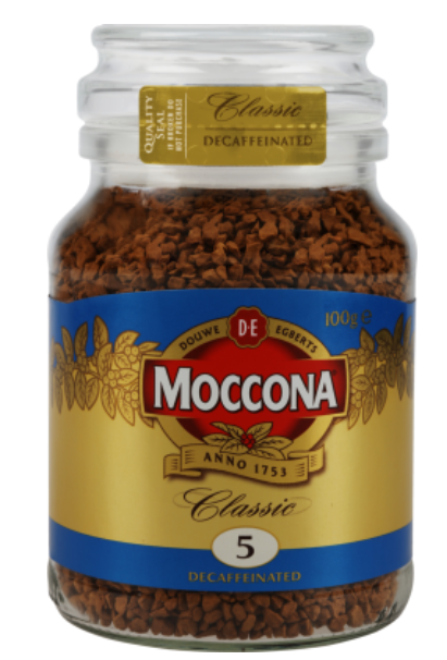 Moccona Classic Decaffeinated Instant Freeze Dried Coffee Jar 100g