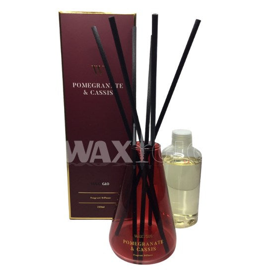 200ml Reed Diffuser 'W' Scented - Pomegranate & Cassis