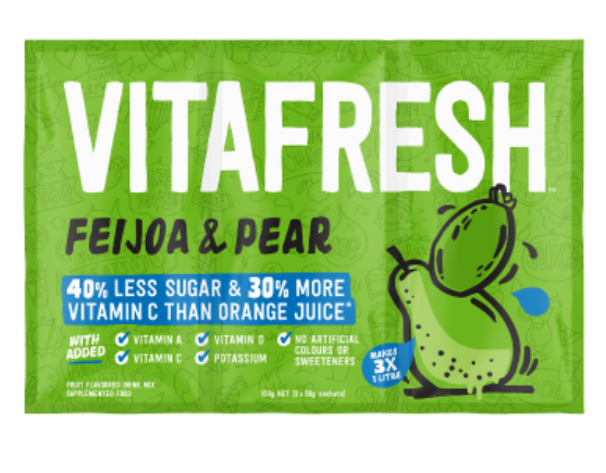 Vitafresh Feijoa & Pear Flavoured Drink Mix 150g